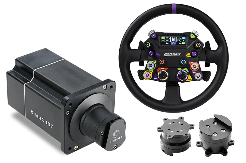 Simucube 2 Pro Wheelbase + Conspit 310 Apex Sim Racing Steering Wheel Bundle