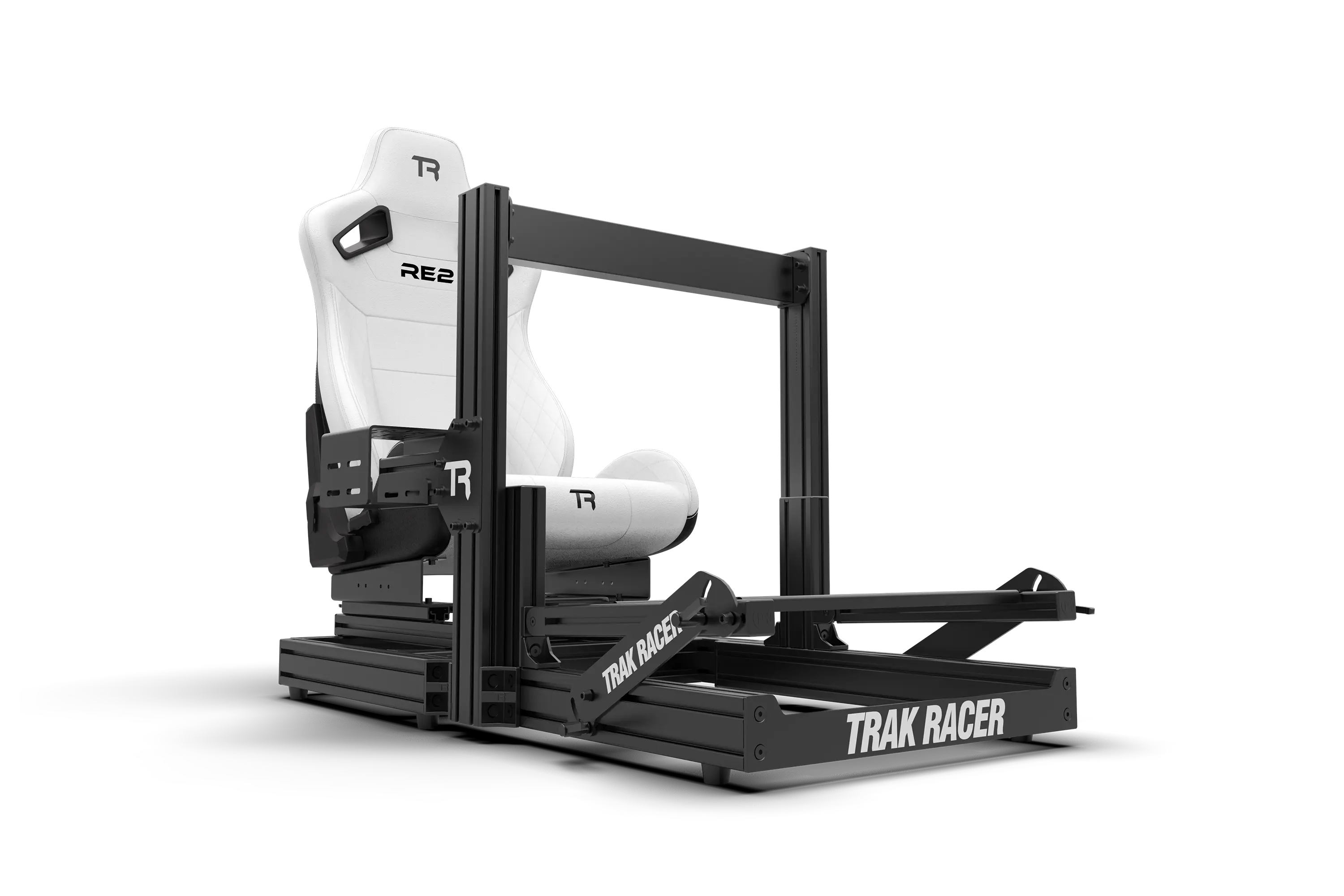 RE2 Dual-Lock Reclining Sim Racing Seat - White - Image 11